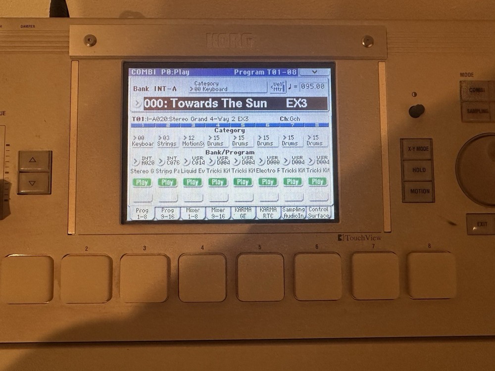 Korg EX3 88 Expded (Touch screen functional but touch is not working)-With case