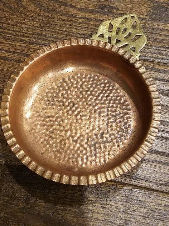Copper and Brass Trinket Dish Coin Dish