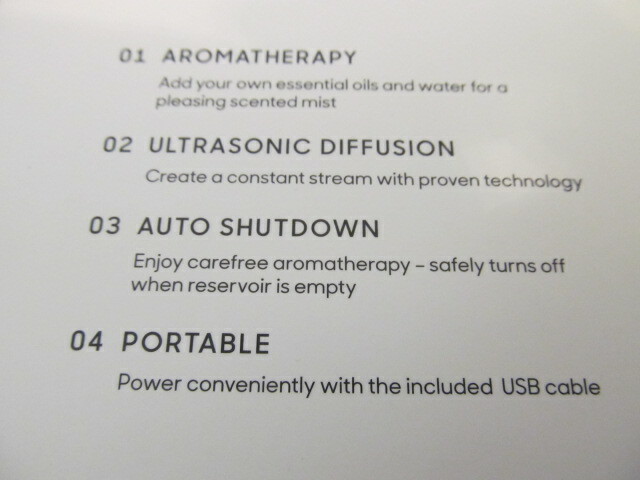 Sharper Image Portable Aromatherapy Diffuser