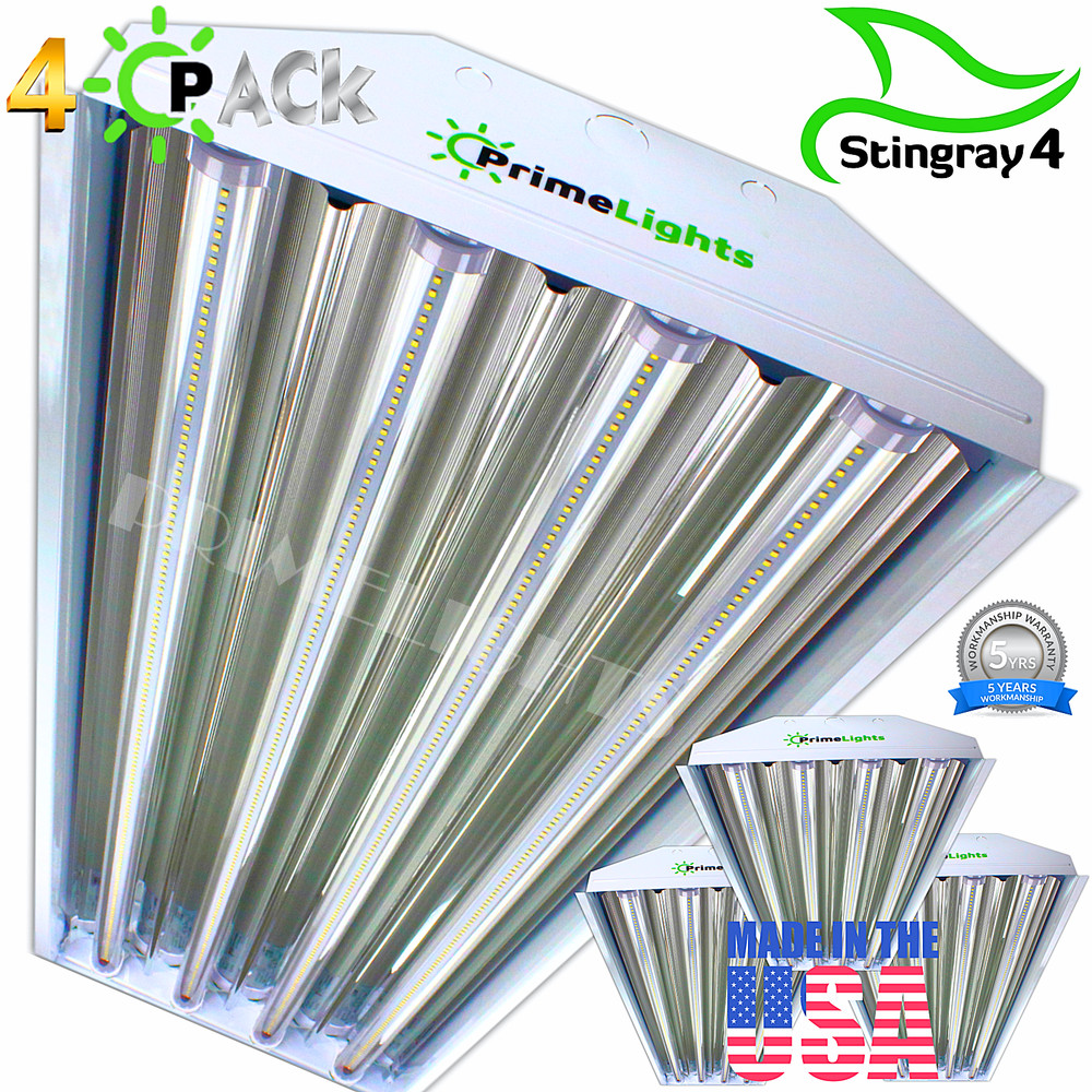 4 PACK LED HIGH BAY LIGHT 4FT 5000k DAYLIGHT WHITE MAX COVERAGE SHOPLIGHT USA MD