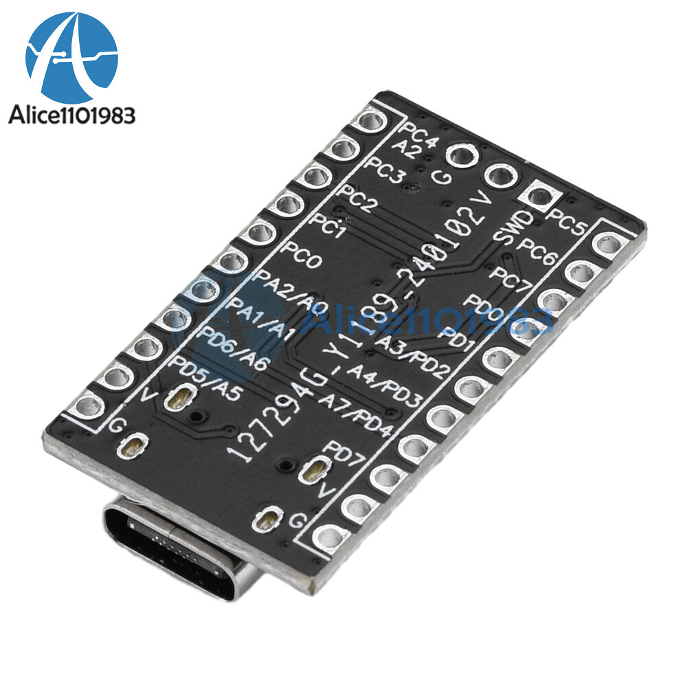 5pcs CH32V003F4P6 Core Development Board 32-bit RISC-V Processor IIC SPI Type-C