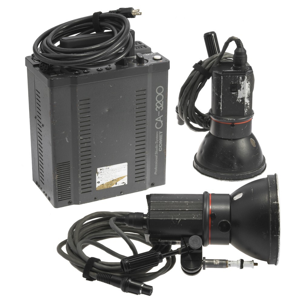 COMET CA-3200 + CA32H LAMP HEAD FLASH STROBE GENERATOR POWER PACK 100-110VOLT #4
