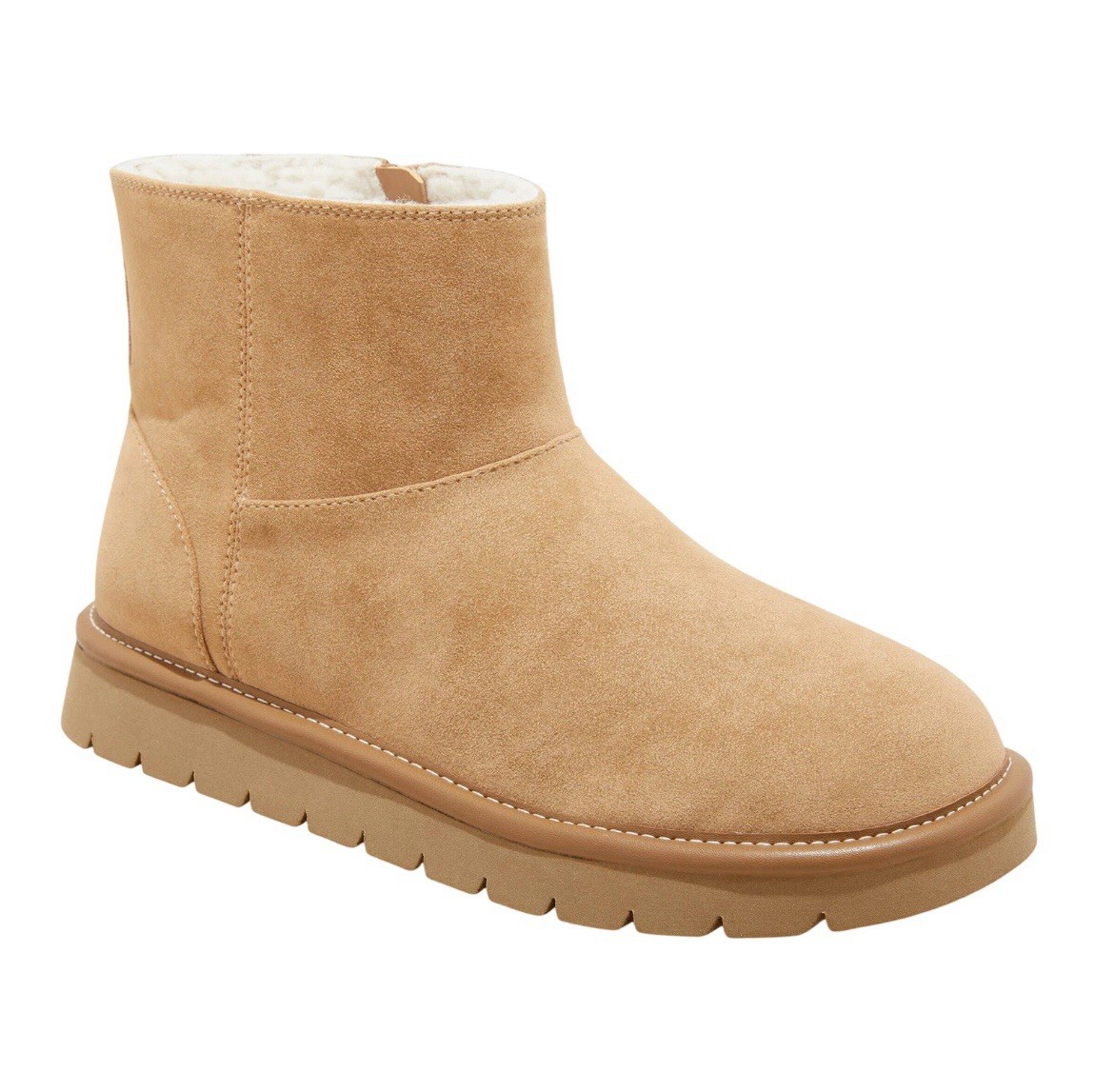 Universal Thread May Faux Suede Booties Tan Size 8 Women