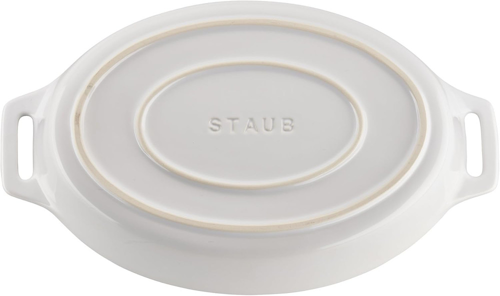 Ceramic Oval Baking Dish Set, 2-Piece, White