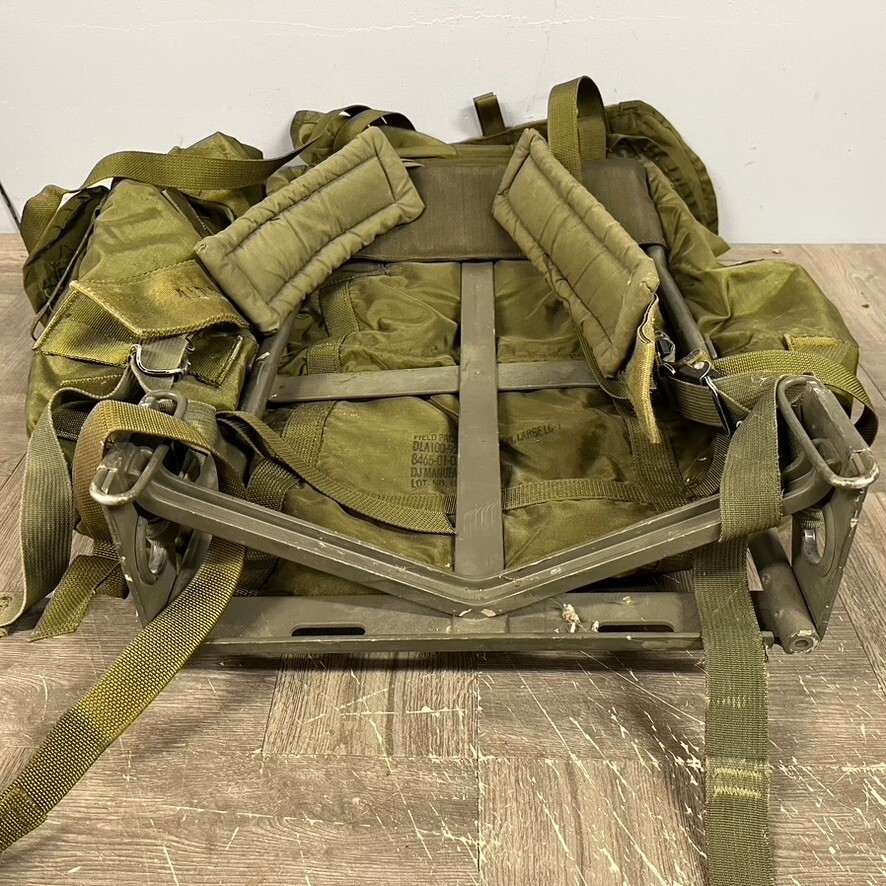 US Army Field Pack Combat Nylon LC-1 Large Alice Backpack with Frame Back Strap