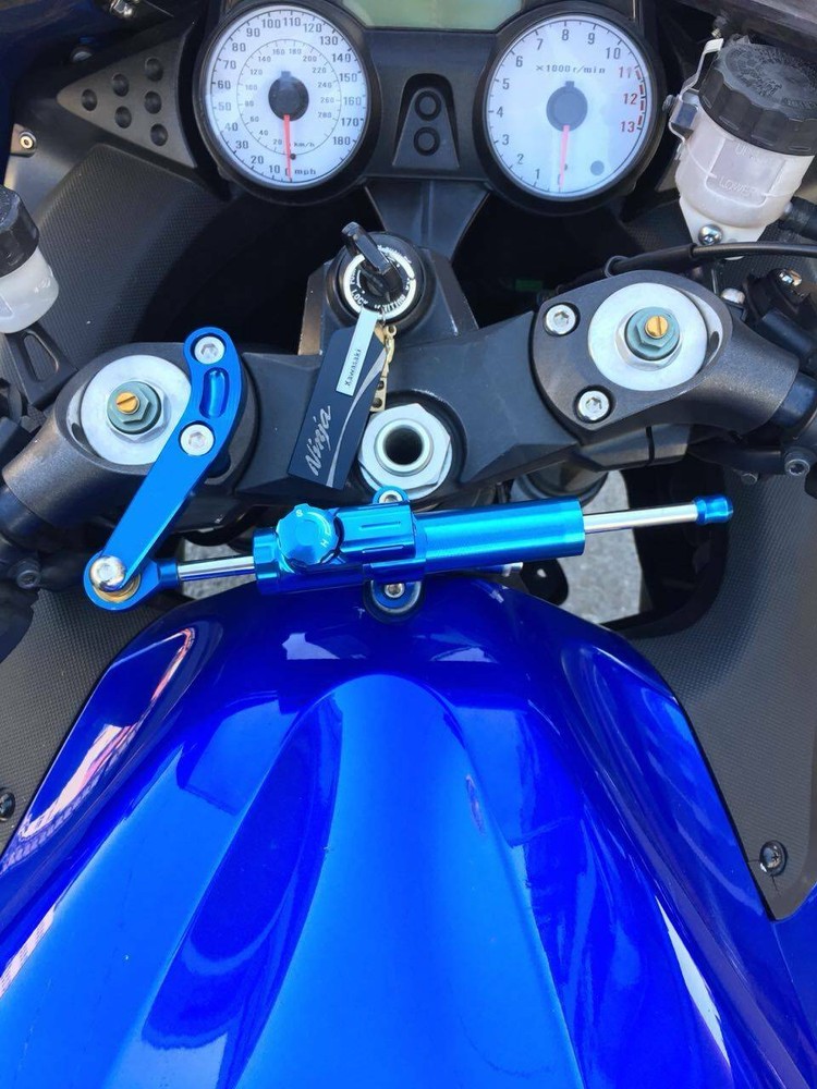 CNC Steering Damper Motorcycle Linear Stabilizer Reversed Safety Control Adjust