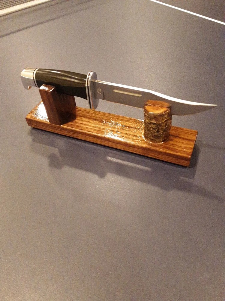 Black Walnut knife Display Stands (2 Stands)