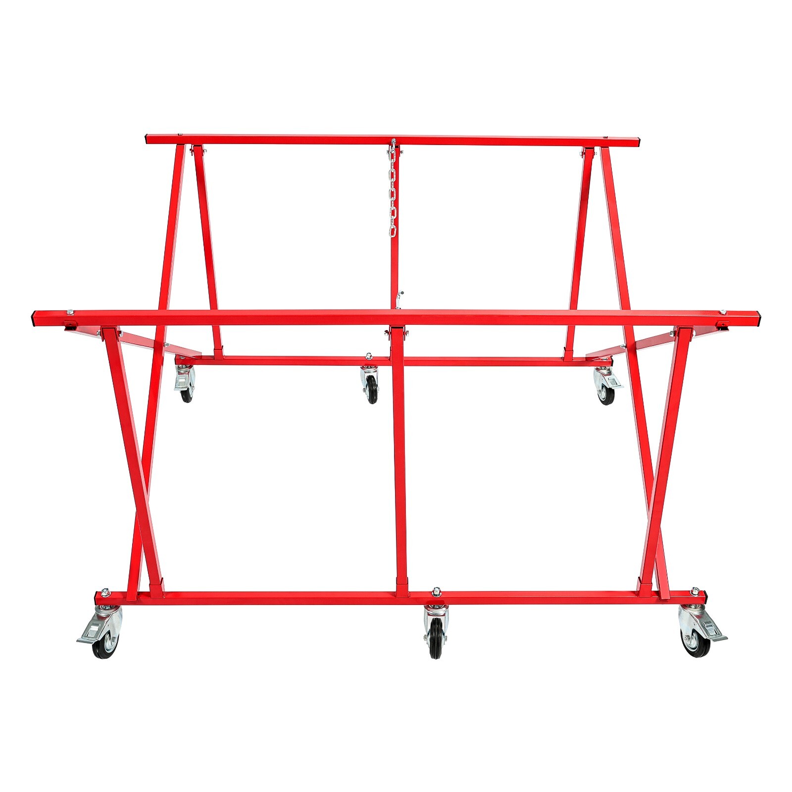 6 Wheels Easily Fold Large Auto Body Truck Bed Cart Holds up Pickup Bed Dolly