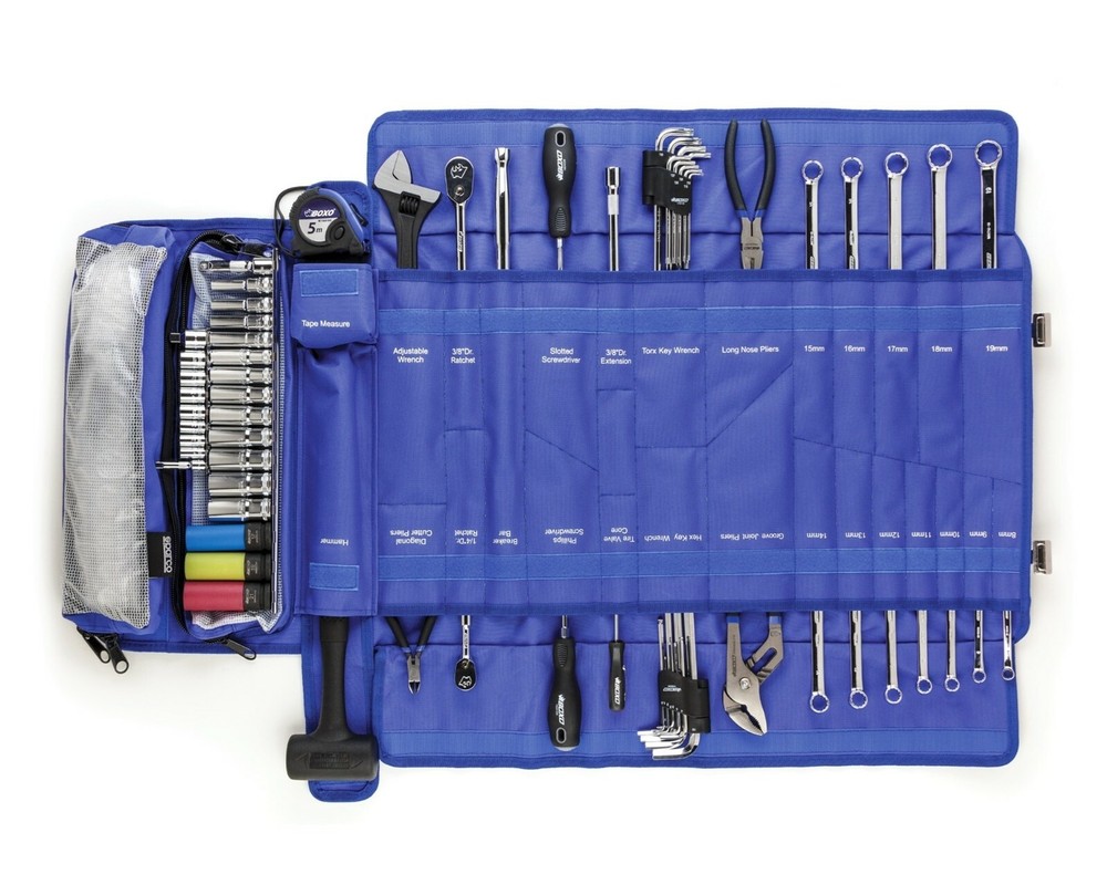 Sparco 68-Piece Trackside Tool Roll BoxoUSA Tools SPA918