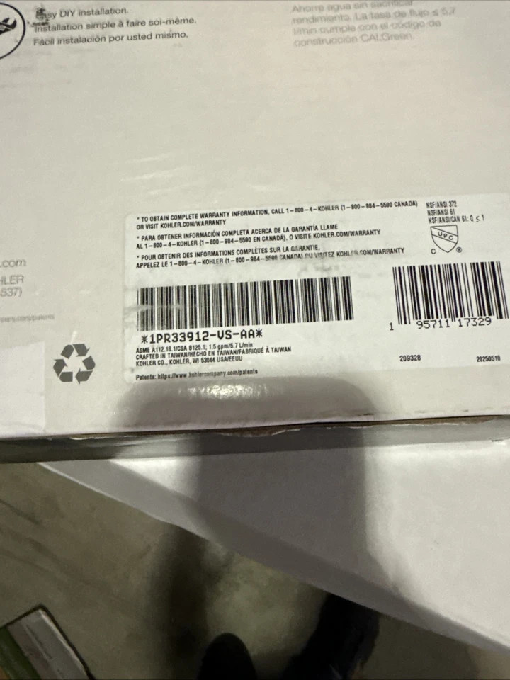 KOHLER GUILD Pull-Down Kitchen Faucet 3-Function Spray in STAINLESS STEEL Opened