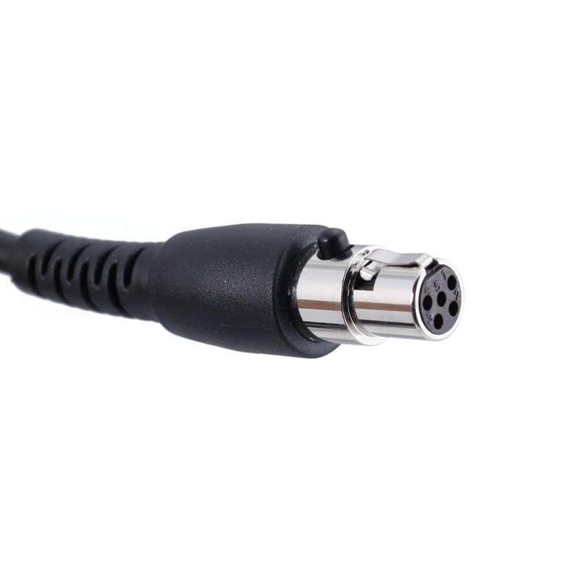 2-Pin to 5-Pin Coil Cord Cable for Motorola/HYT/Black Box/Speedcom Radio Headset