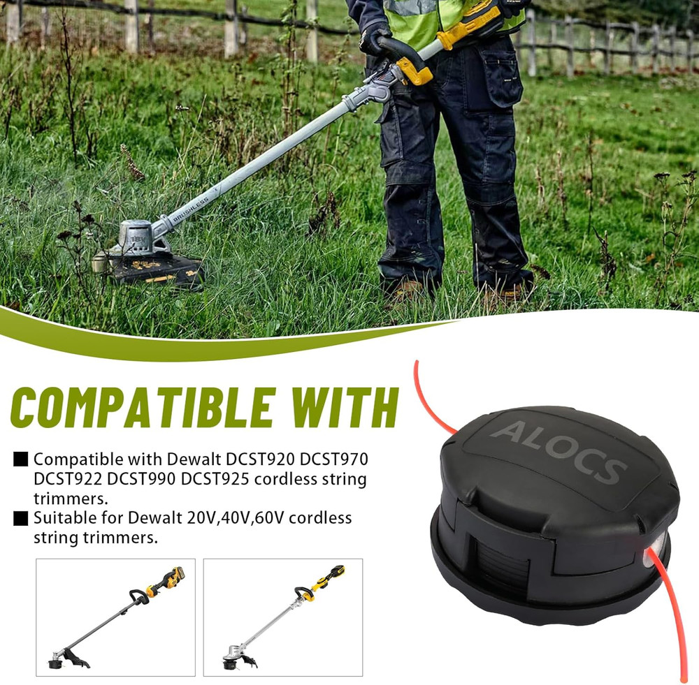 DWO1DT995 Weed Eater Head Replacement for Dewalt Quick Load String Trimmer Head