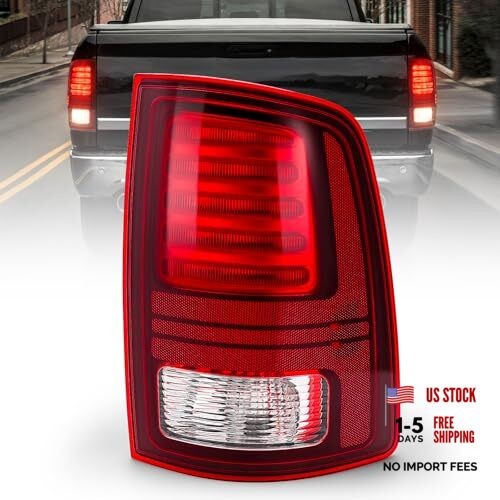 SHINEHONE Ram Tail Light Assembly Compatible With 2013 Red Right Passenger Side