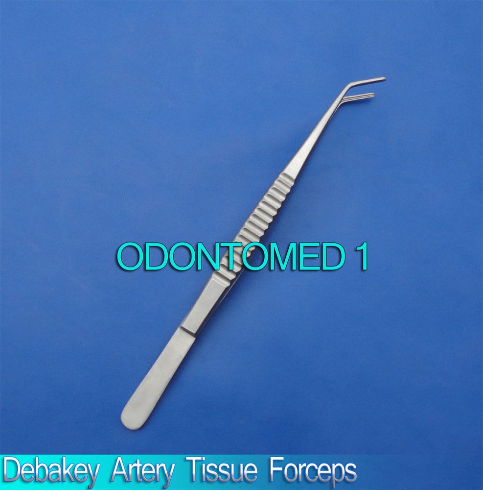 Debakey Artery Tissue Forceps Angled Tip 8" Surgical Instruments