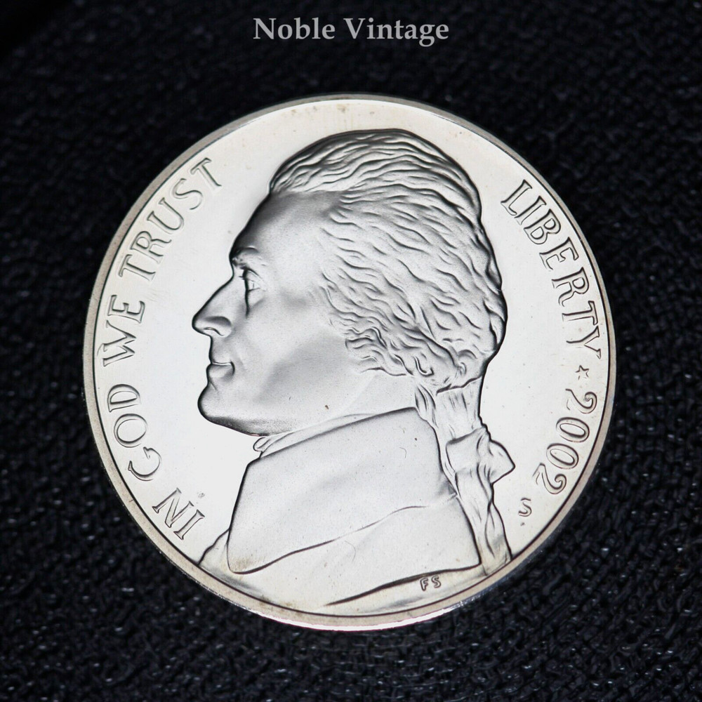 2002 S Proof Jefferson Nickel - From a Proof Set