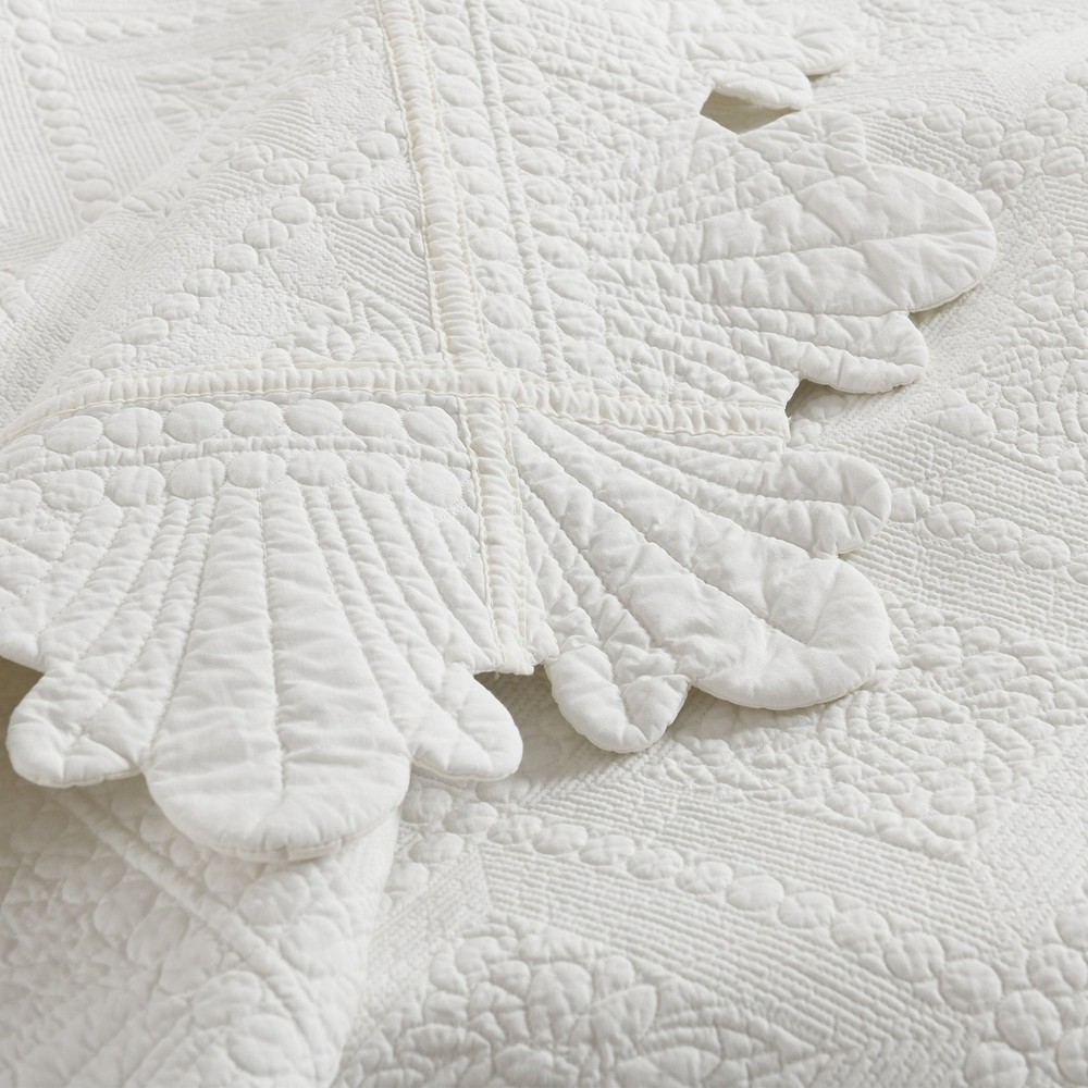 3 Pcs 100% Cotton Oversized Quilt Bedspread Set
