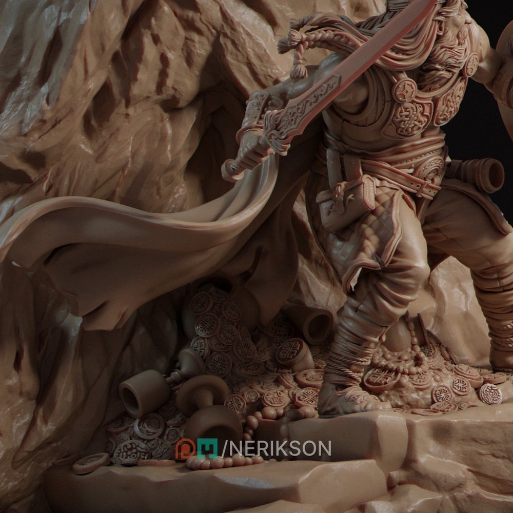 Beowulf by Nerikson | Diorama | D&D | DnD | Print on Demand