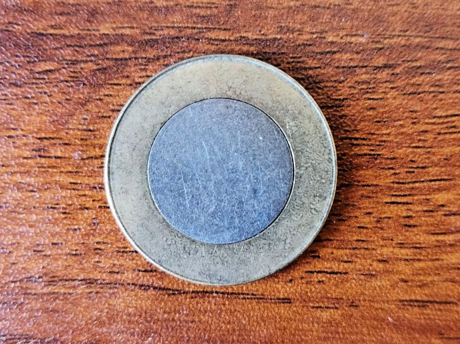 India - Error - 10 Rs Bimetallic Coin - Blank (unprinted) planchet - Mint Error