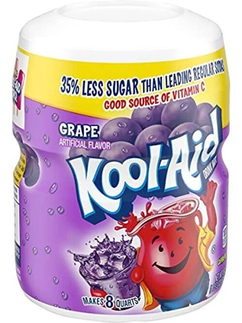 Kool-aid Grape Soft drink Mix 19 Oz Container