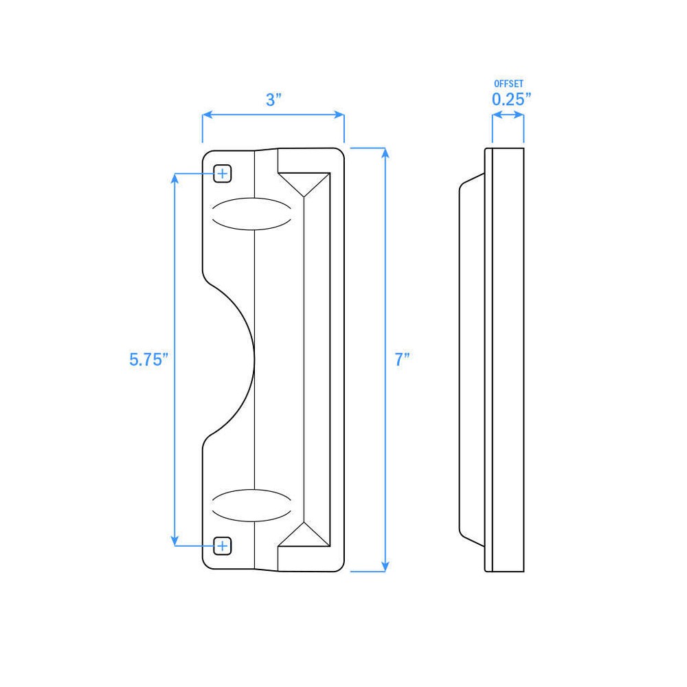 Nuk3y Door Latch Guard Protector SS304