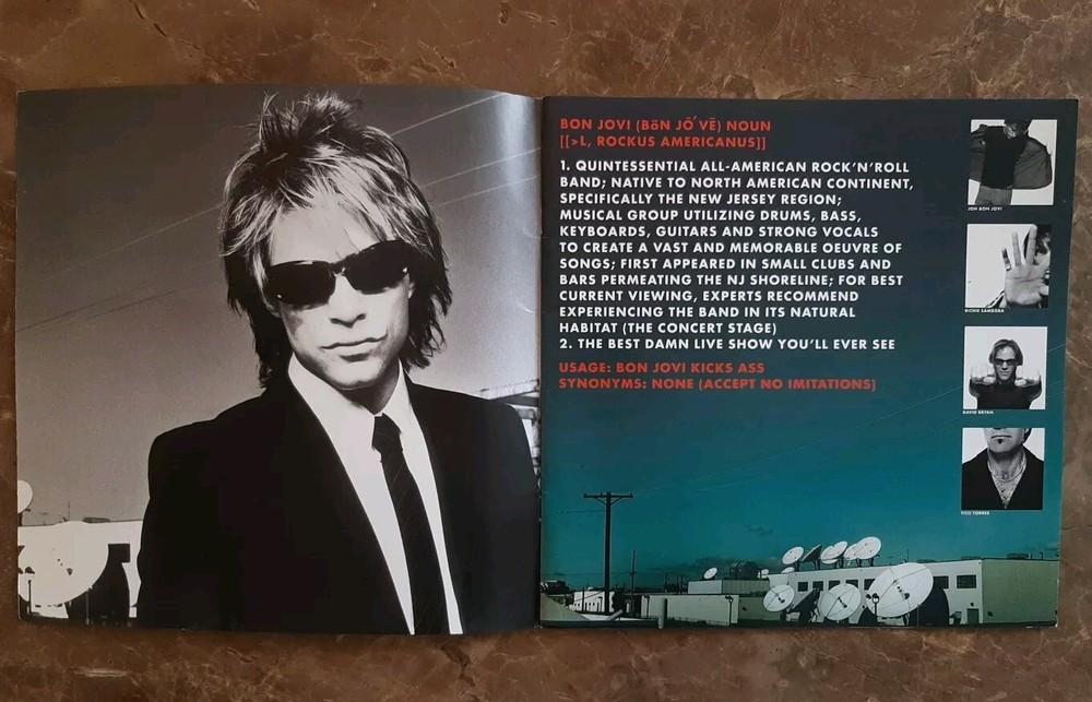 Bon Jovi 2000 Crush tour program book