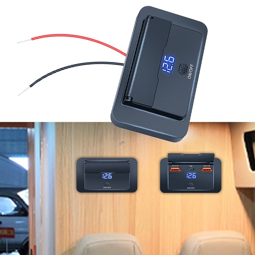 Reliable Car USB Charger Adapter with Integrated Power Switch Functionality