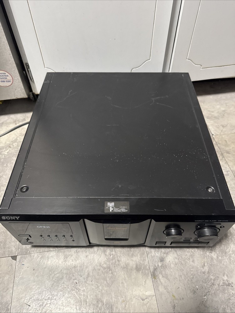 Sony CDP-CX335 CD Changer Tested Working No Remote Read!