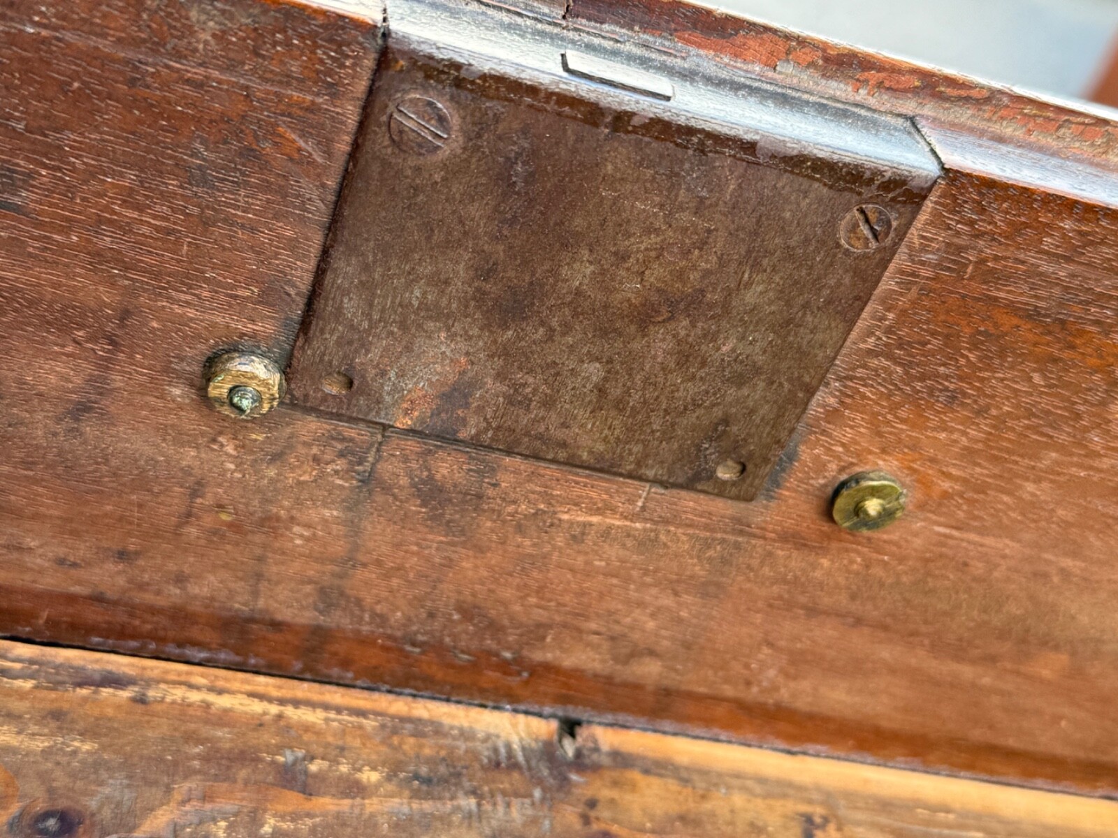 Antique walnut chippendale chest of drawers dresser bracket feet 1780 country