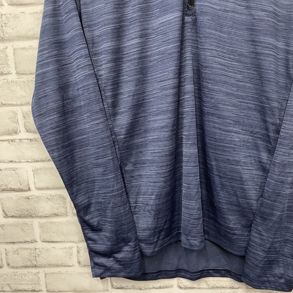 Adidas Climalite half-zip Polyester blue Pullover Jacket Mens Size XL