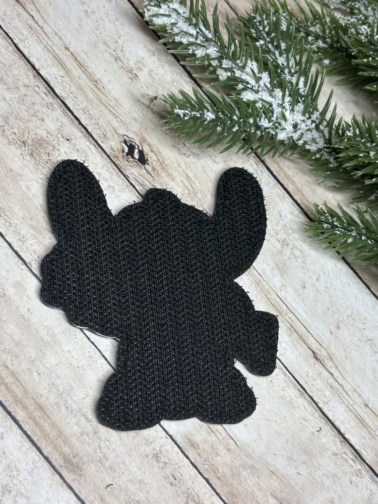 PVC Tactical Patch- Stitch Patch - Hook Backed Morale Gun Alien 626 Patch