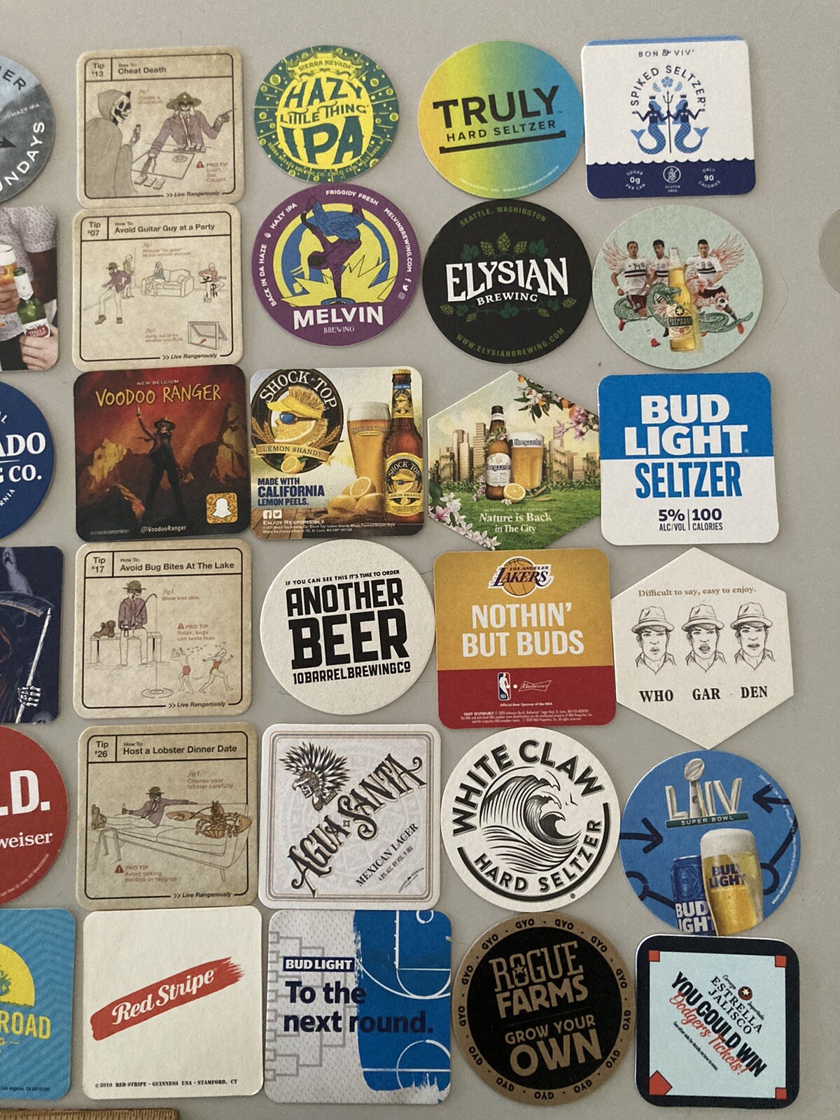 🔥60 Beer Bar Coasters Pint Glass mat coaster Craft Domestic Import Lot A2