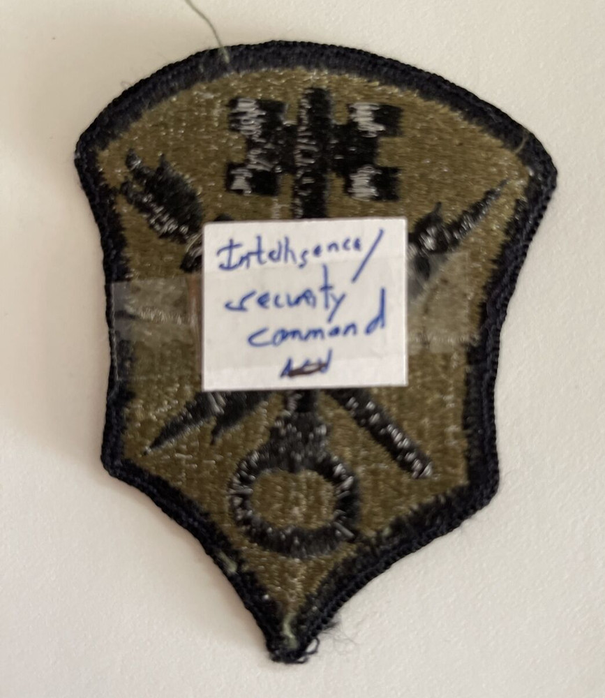 US Army Intelligence And Security Command Subdued Sew On Shoulder Patch Insignia