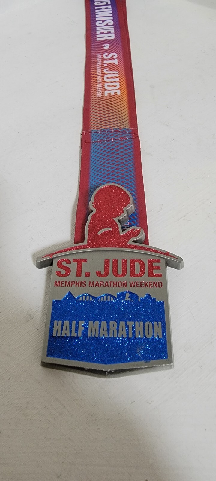 St. Jude Memphis Half Marathon Weekend medal - [ 12/5/15] - free shipping