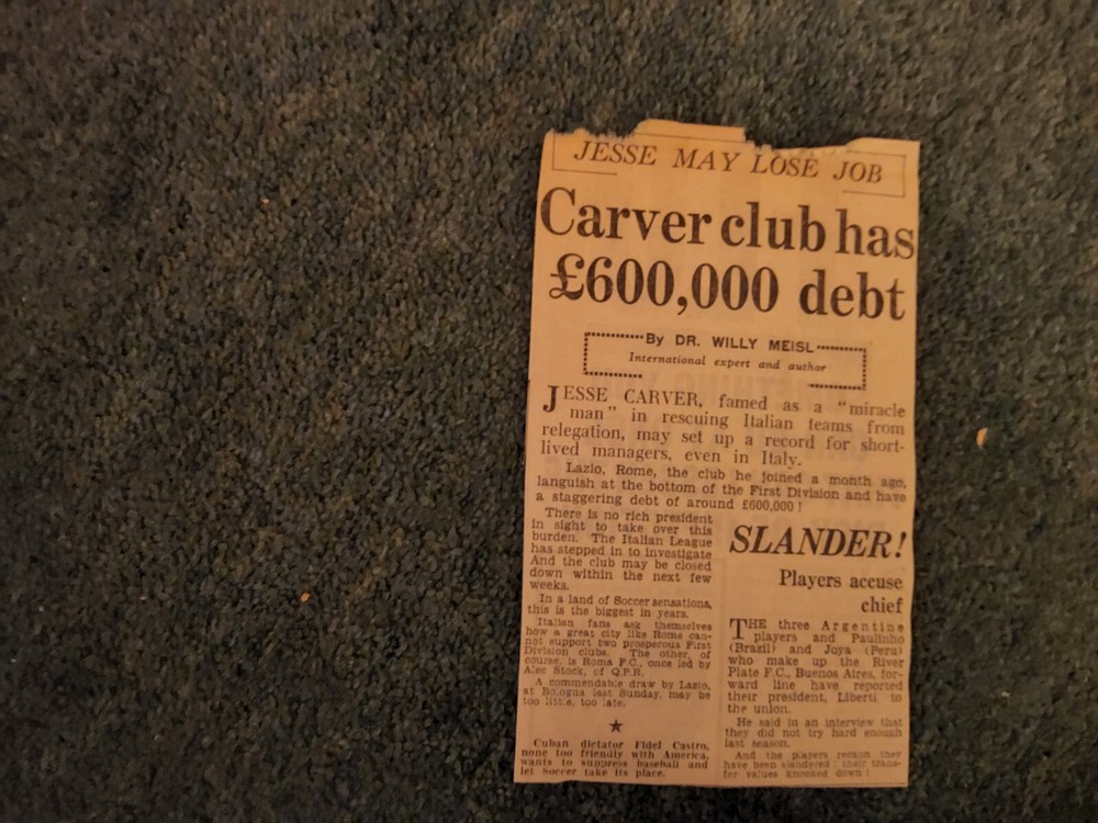 Xm37  Ephemera 1961 Article Jesse Carver