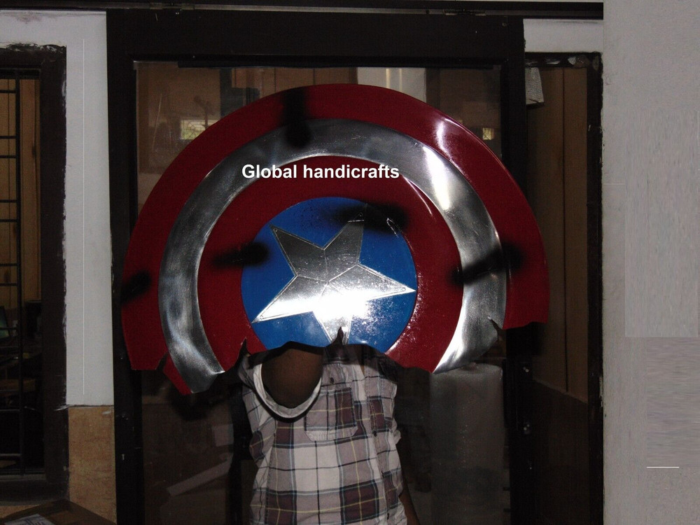 Captain America Broken Shield Round Shield Star Pattern Emerged avengers endgame
