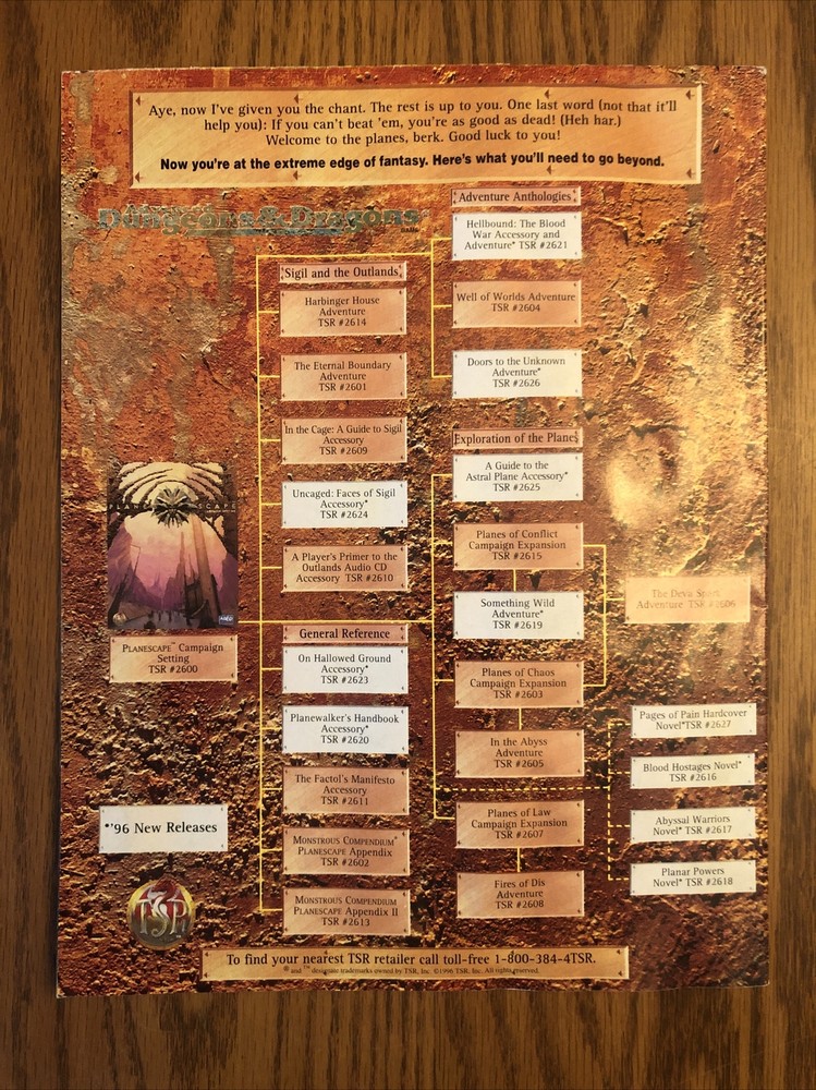 PLANESCAPE HELLBOUND: THE BLOOD WAR: Planescape Conspectus