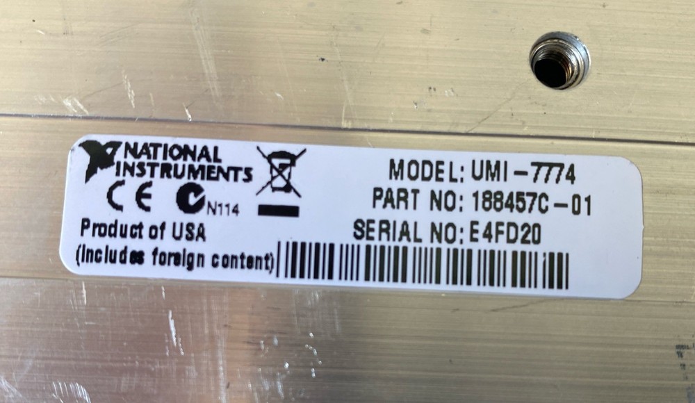 NATIONAL INSTRUMENTS NI UMI-7774 UNIVERSAL MOTION INTERFACE 4 AXIS
