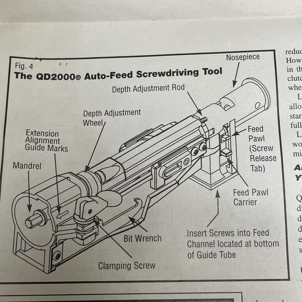 Porter Cable QD2000XL Auto Feed Screw Driving Tool