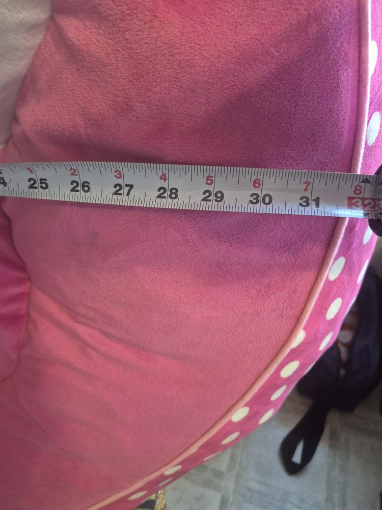 Hello Kitty Plush Beanbag Chair Super Soft Micromink Pink Polka Dot Kids Teens