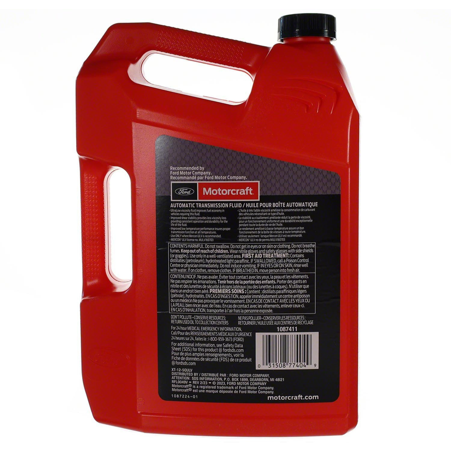 Motorcraft Mercon ULV XT125QULV - Automatic Transmission Fluid Ford Lincoln