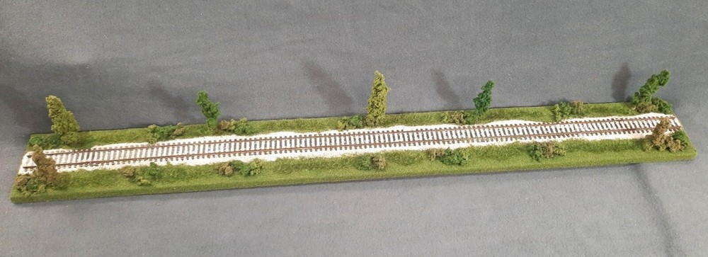HO SCALE 36" SINGLE TRACK DIORAMA TRAIN DISPLAY -"SUMMER SCENE"