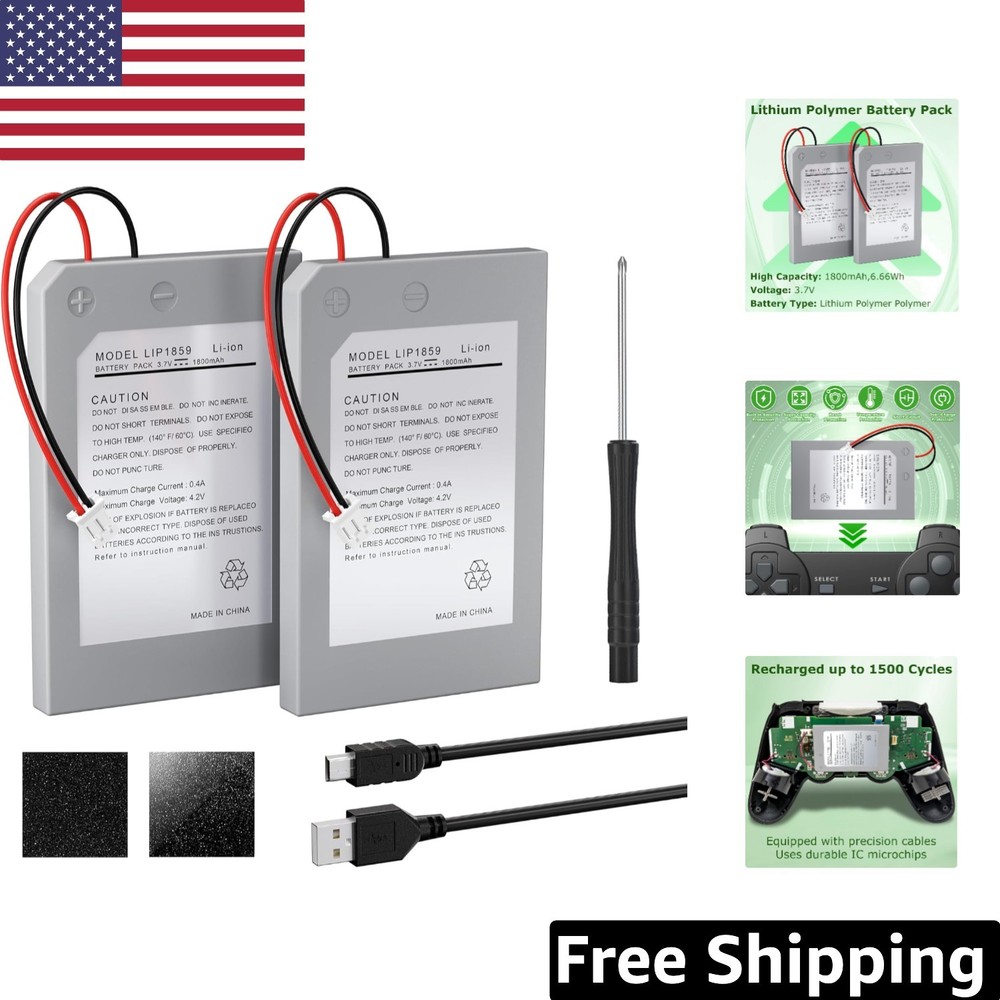 Ultimate 2-Piece Rechargeable Battery Pack for PS3 - Safe & Lightweight