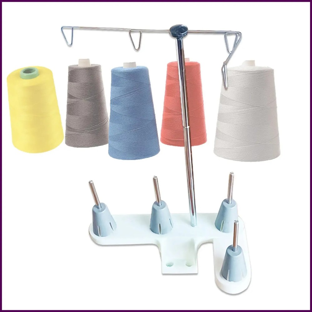 Thread Spool Holder Thread Stand with 4 Cones Simple to Use