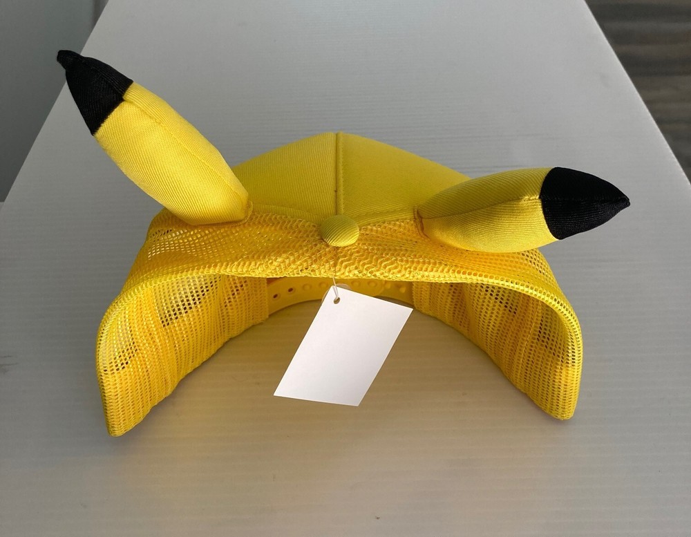 POKÉMON HAT (with Pikachu ears) Snapback Mesh Cap Adjustable