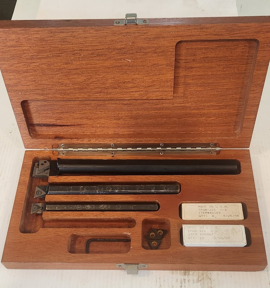 INDEXABLE BORING BAR SET 3 PC SET W CARBIDE INSERTS