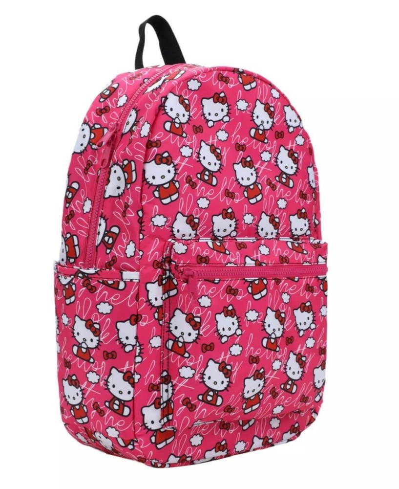 Sanrio HELLO KITTY Toss Print Pink Backpack - New