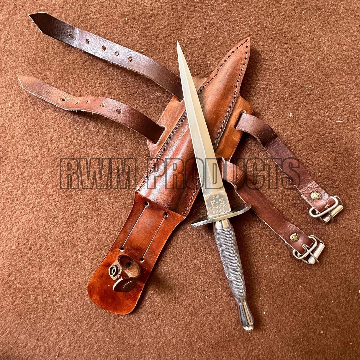 British Army Fairbairn Sykes Commando Dagger Knife Boot Dagger & sheath