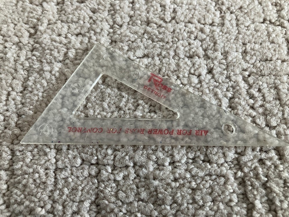 LOT OF 4 VTG PLASTIC DRAFTING DRAWING TOOLS TRIANGLES STERLING POST ECLIPSE ROSS