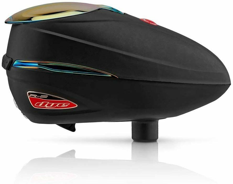 Dye R2 Electronic Paintball Loader Rotor Hopper Black Fire