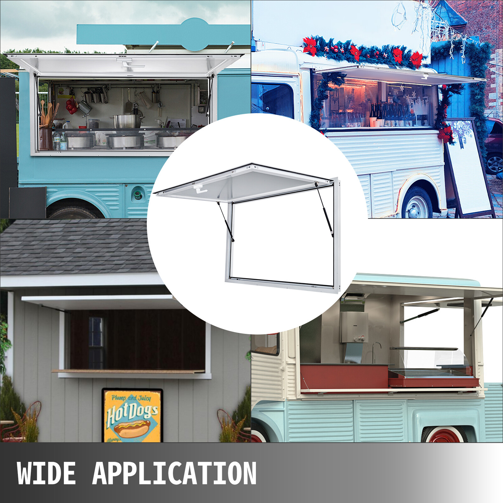 Concession Stand Trailer Serving Window Awning Food Truck Service Door 7 Sizes